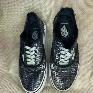 VANS SEQUIN SHOE WOMEN SIZE 8